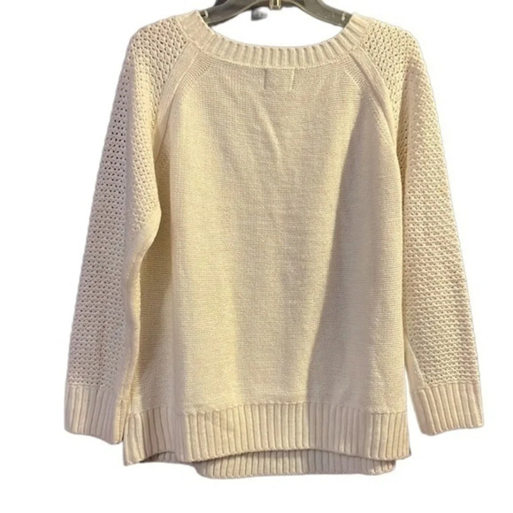 St. John's Bay Cream Sweater Size Large (L) - Picture 2 of 6